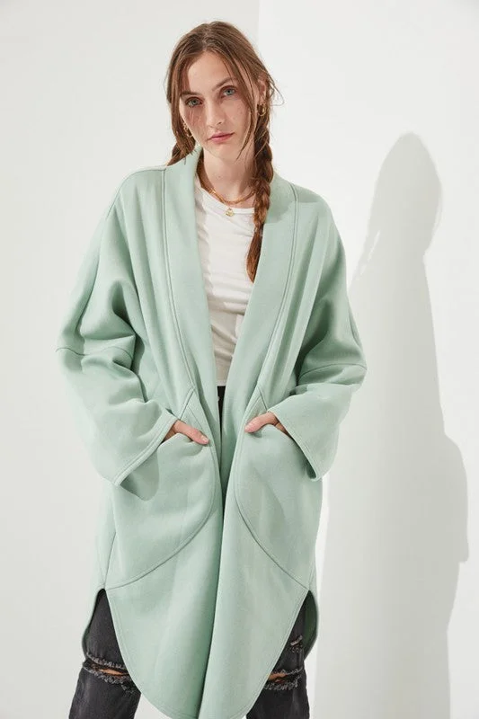 Hot Girl Jade By Jane Oversized Knit Cardigan In Sage