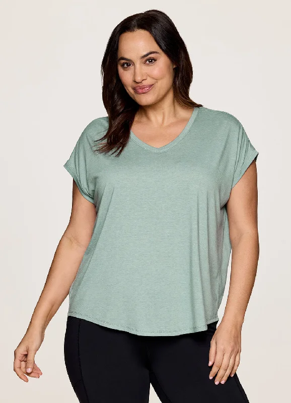 Moisture - Wicking Women T Shirt for Active LifestylesPlus Breezy Hi Low Tee