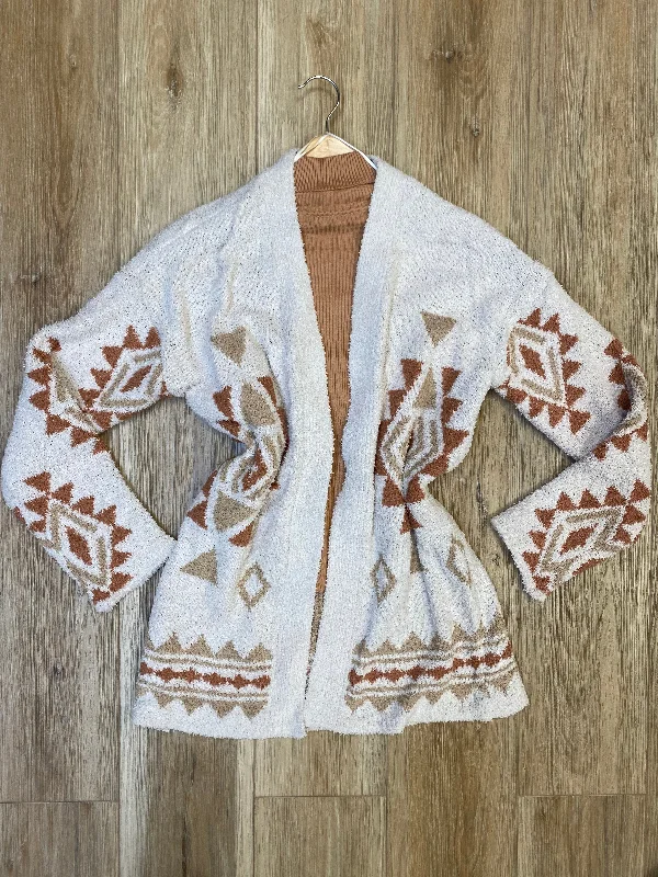 Printed cardigan