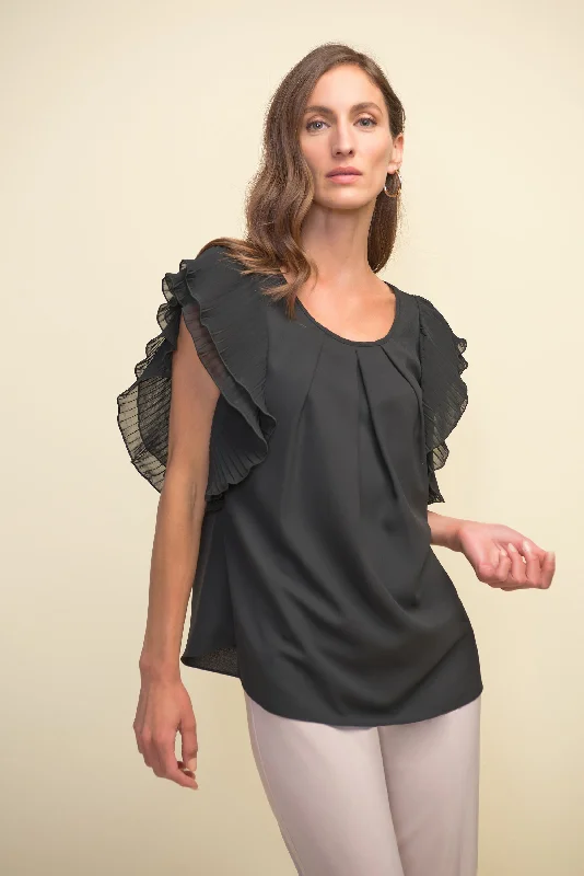 Joseph Ribkoff Ruffle Sleeve Top