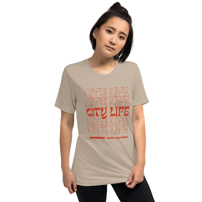 Graphic Print Women T Shirt for a Trendy StatementCity Life Dream Big Shirt