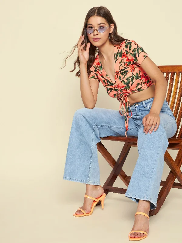 Peach-Floral