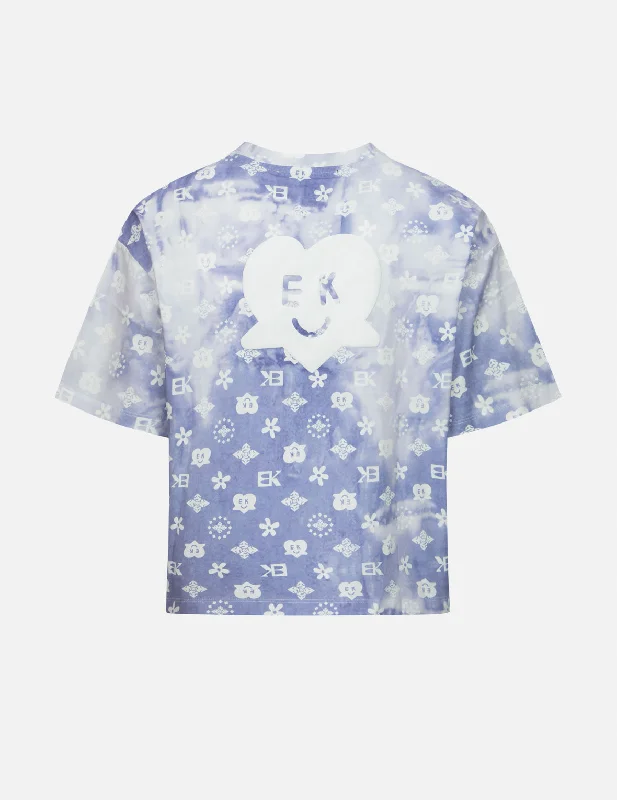 Graphic Print Women T Shirt for a Trendy StatementTie-Dye Allover EK Digital Print Loose Fit T-shirt