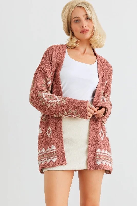 Hot Girl Loveriche Open Front Long Sleeve Cardigan