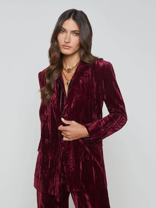 Single - Breasted Women's Corduroy Blazers in Mustard Yellow for an Autumn VibeAimee Velvet Blazer Single - Breasted Women's Corduroy Blazers in Mustard Yellow for an Autumn VibeAimee Velvet Blazer