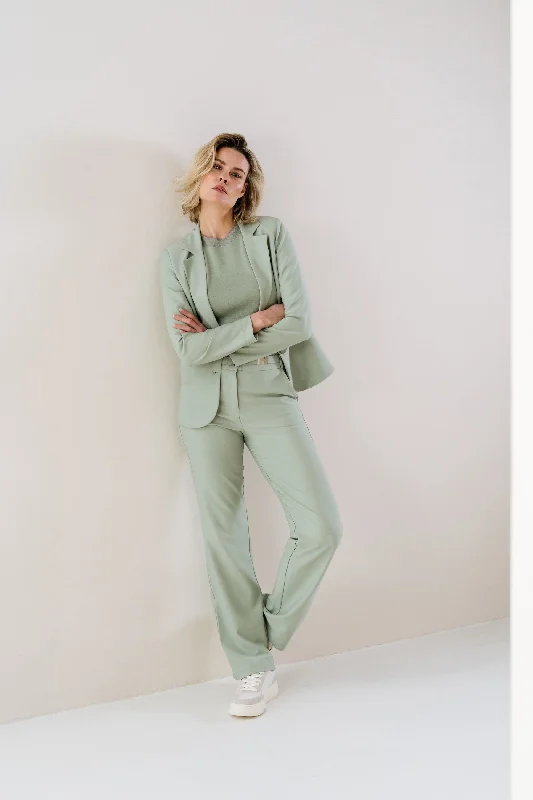 Plus Size Women's Embroidered Blazers in Floral Patterns for a Feminine TouchBlazer maudi cool matcha d10 Plus Size Women's Embroidered Blazers in Floral Patterns for a Feminine TouchBlazer maudi cool matcha d10