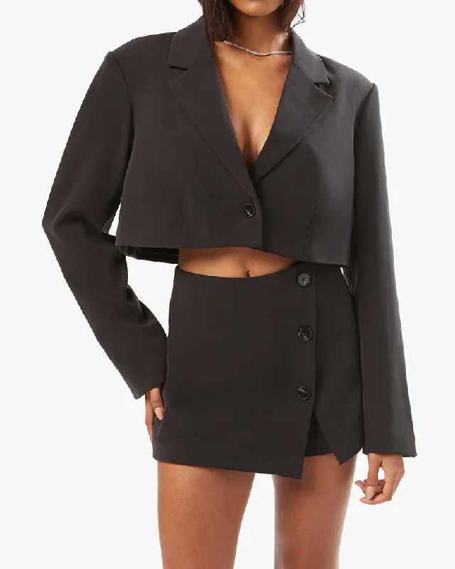 Single - Breasted Women's Corduroy Blazers in Mustard Yellow for an Autumn VibeBoxy Cropped Suiting Blazer Single - Breasted Women's Corduroy Blazers in Mustard Yellow for an Autumn VibeBoxy Cropped Suiting Blazer