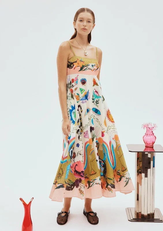 Mermaid - Style Women Dress with a Fitted Silhouette for Special OccasionsEvergreen Sun Dress - Alemais Mermaid - Style Women Dress with a Fitted Silhouette for Special OccasionsEvergreen Sun Dress - Alemais
