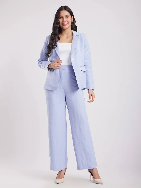 Linen Co-ord Set - Light Blue