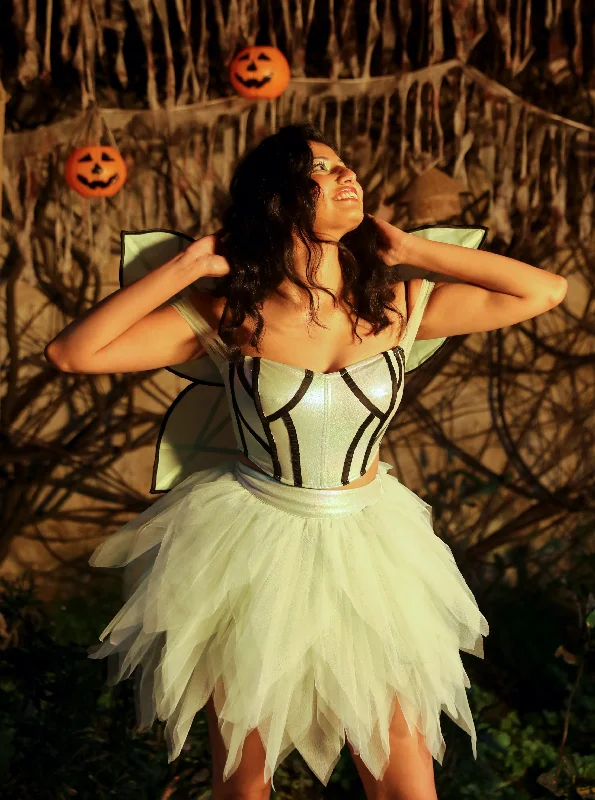 Halter Neck Women Dress to Show Off the Shoulders and NecklineRoxy Sage Green Iridescent Corset Set Halter Neck Women Dress to Show Off the Shoulders and NecklineRoxy Sage Green Iridescent Corset Set