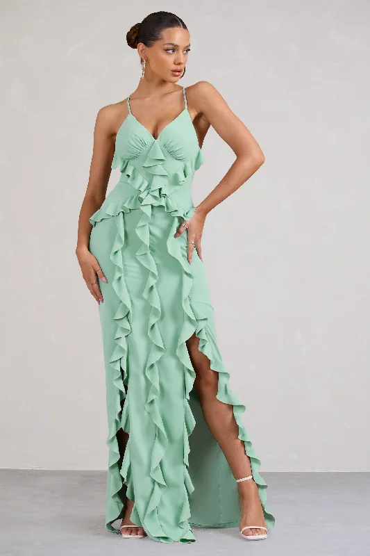 Little Black Women Dress with Sequins for a Glamorous Night OutSyrah | Mint Green Chiffon Ruffle Cami Maxi Dress Little Black Women Dress with Sequins for a Glamorous Night OutSyrah | Mint Green Chiffon Ruffle Cami Maxi Dress