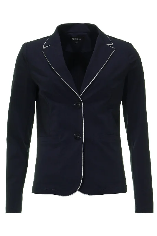 Travel blazer blue silver piping 202510