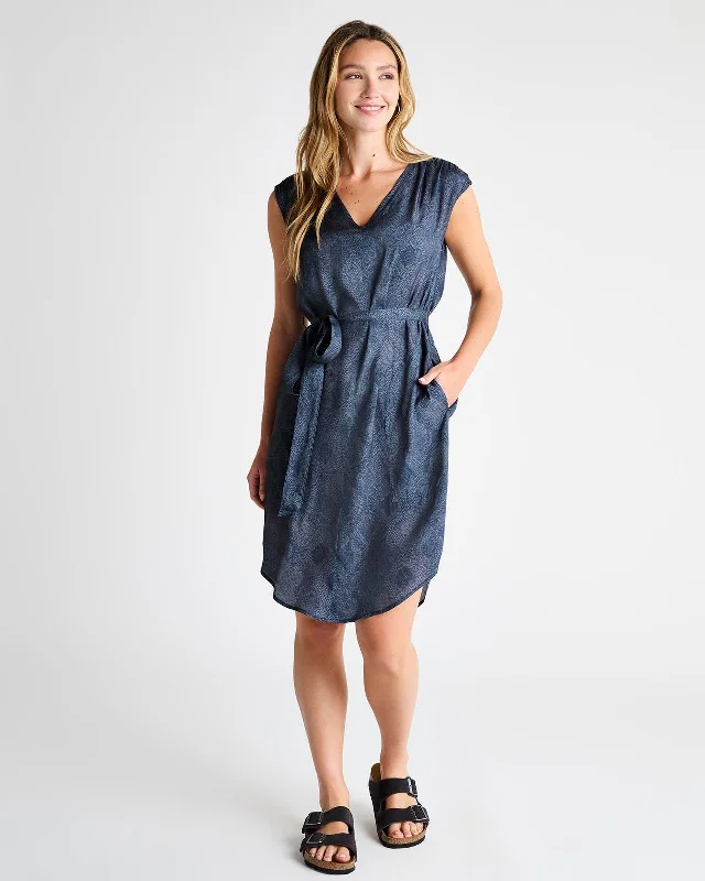 Printed Abstract Women Dress for a Modern and Artistic AppealAshley Dress