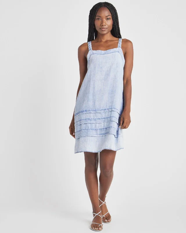 Sheath Women Dress with a Tailored Fit for a Professional LookBleached Indigo Celine Mini Dress Sheath Women Dress with a Tailored Fit for a Professional LookBleached Indigo Celine Mini Dress