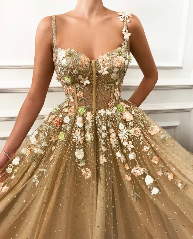 Blooming Mélange Gown