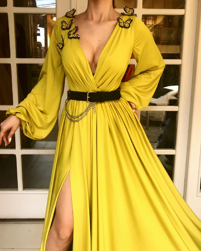 Mini Women Dress with a Short Hem for a Young and Trendy StyleButterfly Burst Gown