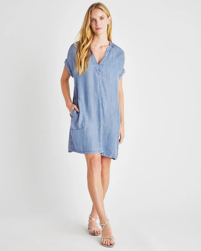 Wrap - Style Women Dress with Adjustable Fit for All Body TypesLauren Indigo Dress Wrap - Style Women Dress with Adjustable Fit for All Body TypesLauren Indigo Dress