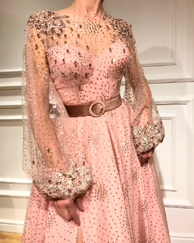 Lace - Embellished Women Dress for an Elegant and Sophisticated AppearanceRose Embellished Gown Lace - Embellished Women Dress for an Elegant and Sophisticated AppearanceRose Embellished Gown