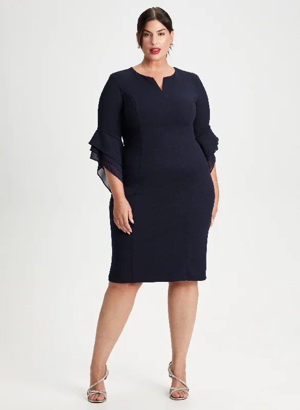 Halter Neck Women Dress to Show Off the Shoulders and NecklineTiered Chiffon Sleeve Dress Halter Neck Women Dress to Show Off the Shoulders and NecklineTiered Chiffon Sleeve Dress