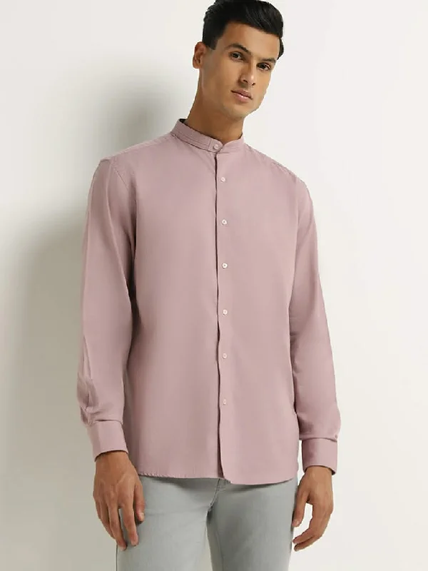 High - Waisted Women Shorts for a Retro and Flattering LookAscot Pink Cotton Relaxed Fit Shirt