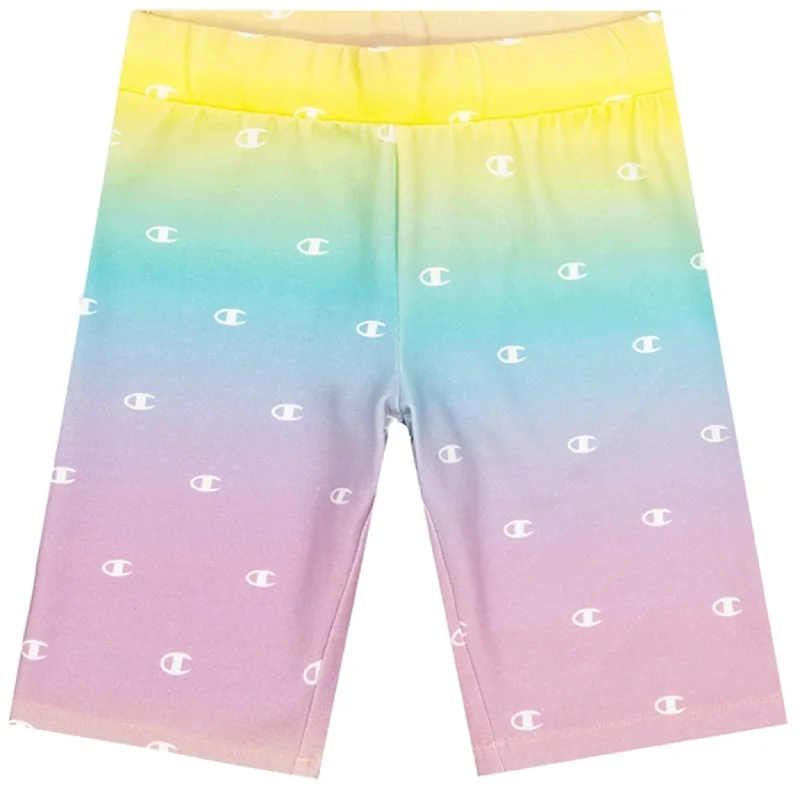 Solid Color Women Shorts in Bright Hues for a Bold StatementChampion White/Allover Bike Trunk Shorts
