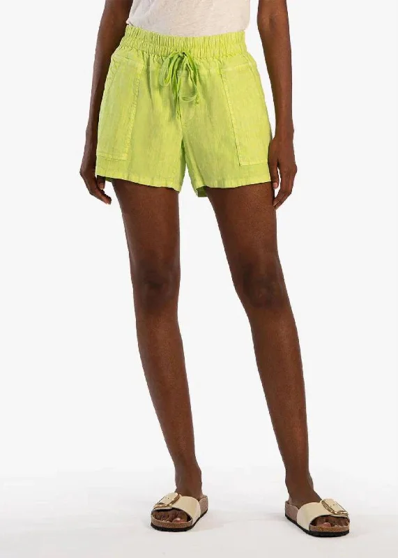 Jeanette Women Shorts with a Soft and Comfortable FeelChristina Short In Lime