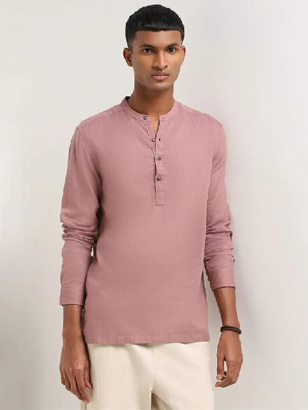 Bermuda Women Shorts for a Classic and Sophisticated LookETA Dusty Pink Cotton Resort Fit Shirt