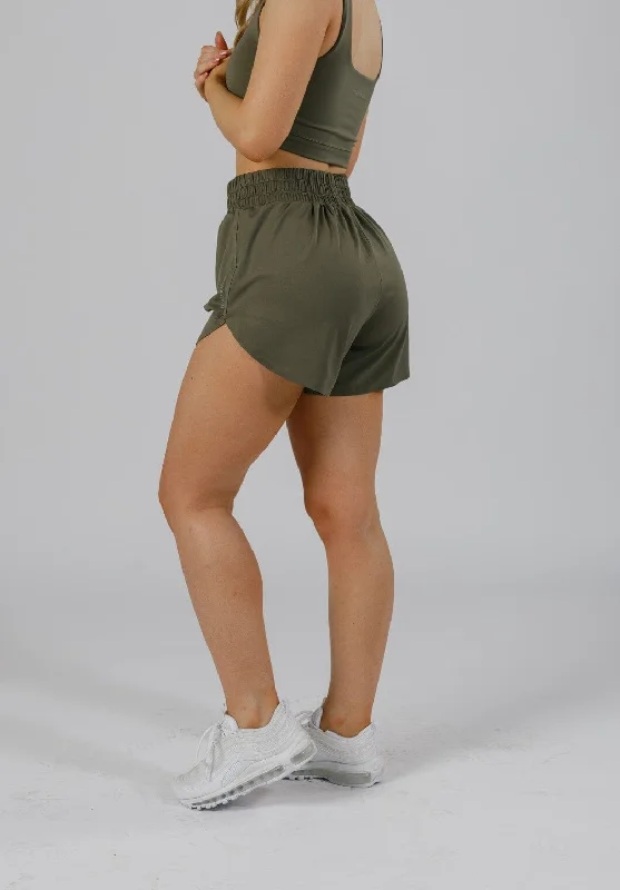Cuffed Women Shorts for a Laid - Back and Trendy LookFeatherKnit™ Track Short Everglades Cuffed Women Shorts for a Laid - Back and Trendy LookFeatherKnit™ Track Short Everglades
