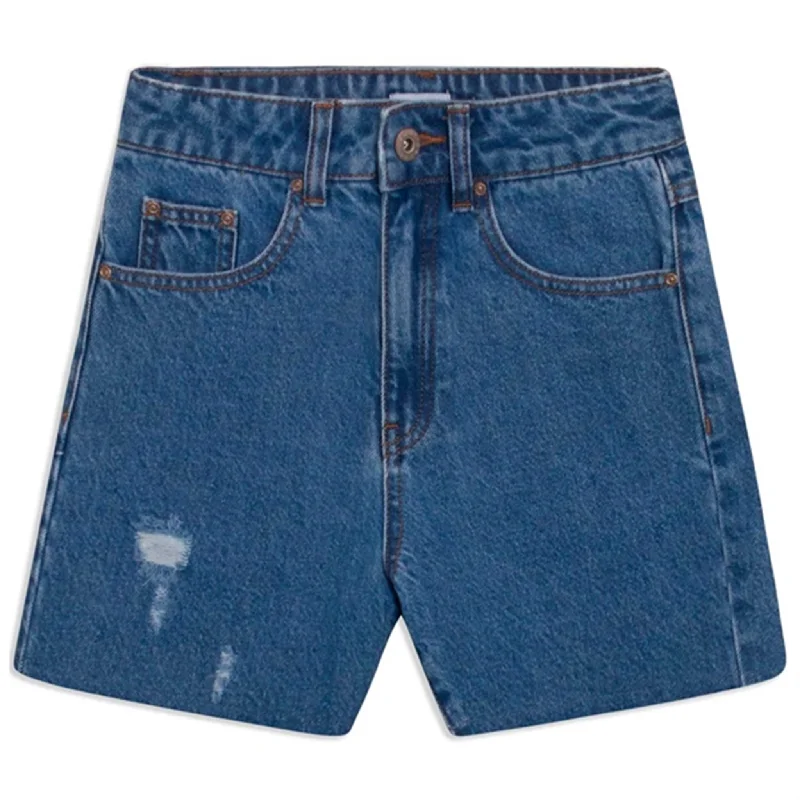 Solid Color Women Shorts in Bright Hues for a Bold StatementGRUNT Premium Blue 90s Shorts