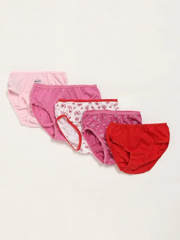 Denim Women Shorts with Distressed Details for a Casual VibeHOP Kids Multicolor Assorted Briefs - Pack of 5