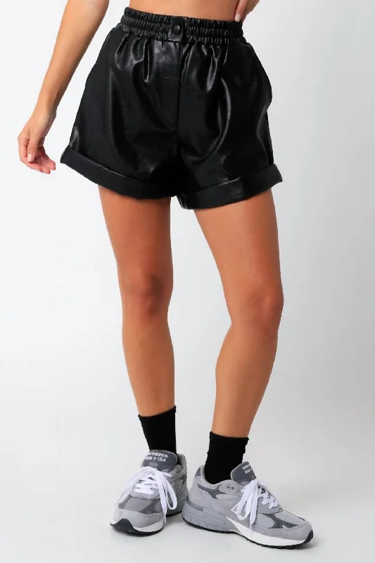 Embroidered Women Shorts with Intricate DesignsKala Short In Black