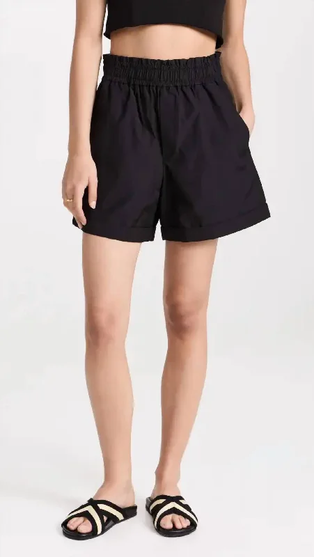 Printed Animal Print Women Shorts for a Wild and Stylish AppearanceKaleb Shorts In Black