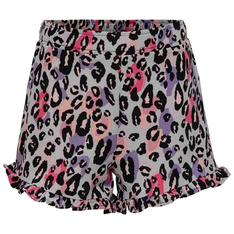 Linen Women Shorts for Breathable Comfort in Hot WeatherKids ONLY Thistle Vibrant Leo Selma Ruffle Shorts