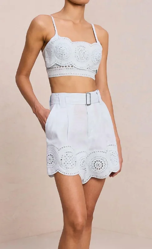Plus Size Women Shorts with a Comfortable and Stylish FitMilos Short In Light Blue
