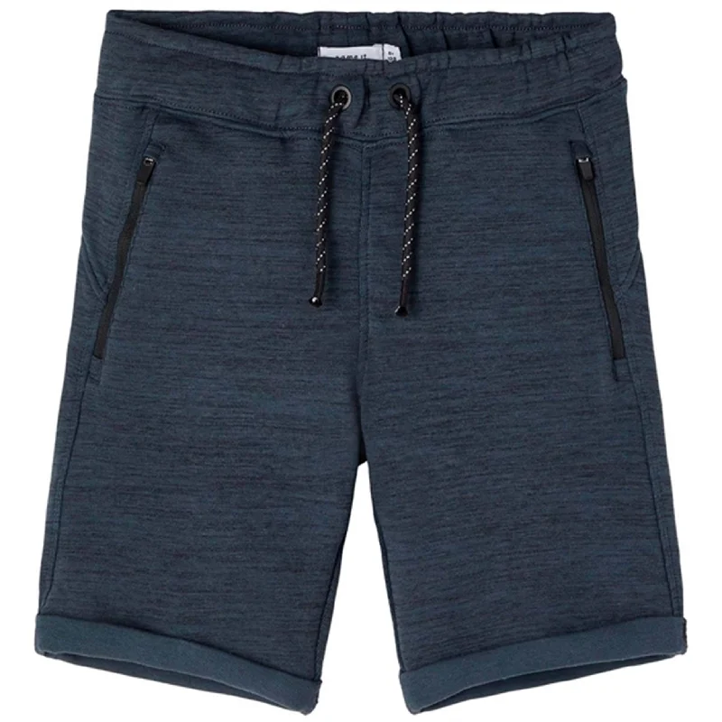 Denim Women Shorts with Distressed Details for a Casual VibeName it Dark Sapphire Scott Noos Sweat Shorts