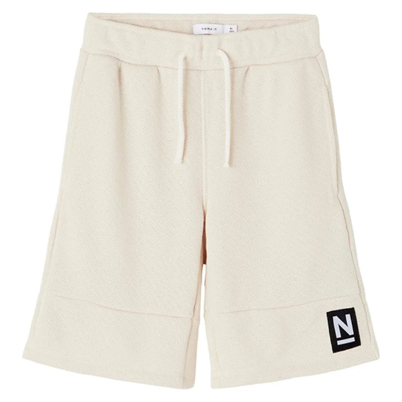 High - Waisted Women Shorts for a Retro and Flattering LookName it Oatmeal Jopeter Sweat Shorts