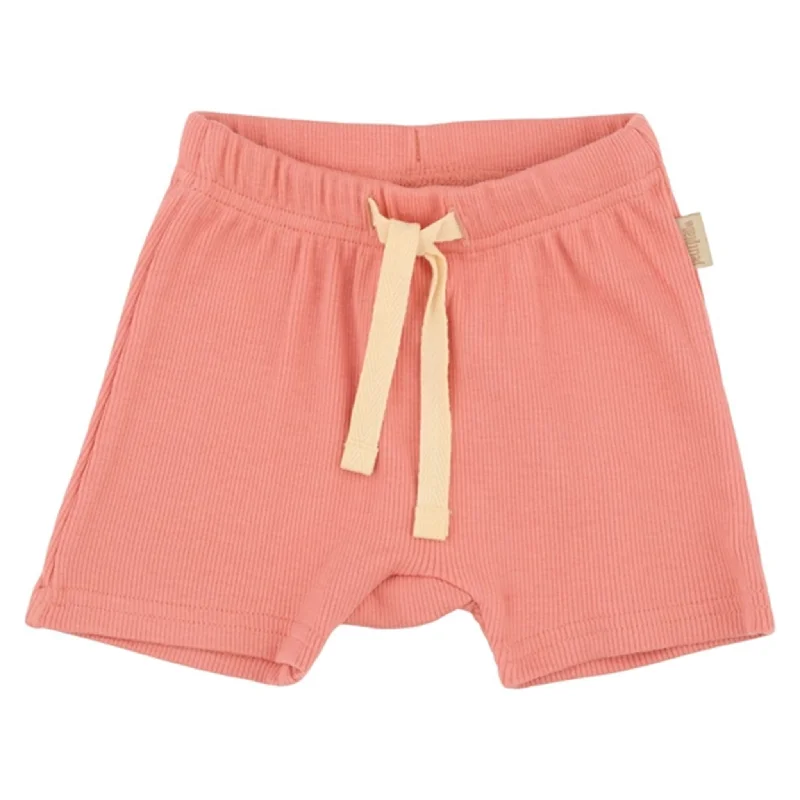 High - Waisted Women Shorts for a Retro and Flattering LookPetit Piao Dark Peach Shorts Modal