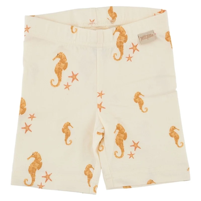 Leather Look Women Shorts for an Edgy and Chic StylePetit Piao Seahorse Shorts Printed