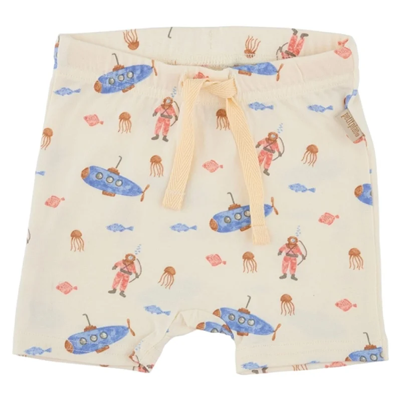 Twill Women Shorts with a Smooth Texture and DurabilityPetit Piao Subwater Shorts Printed