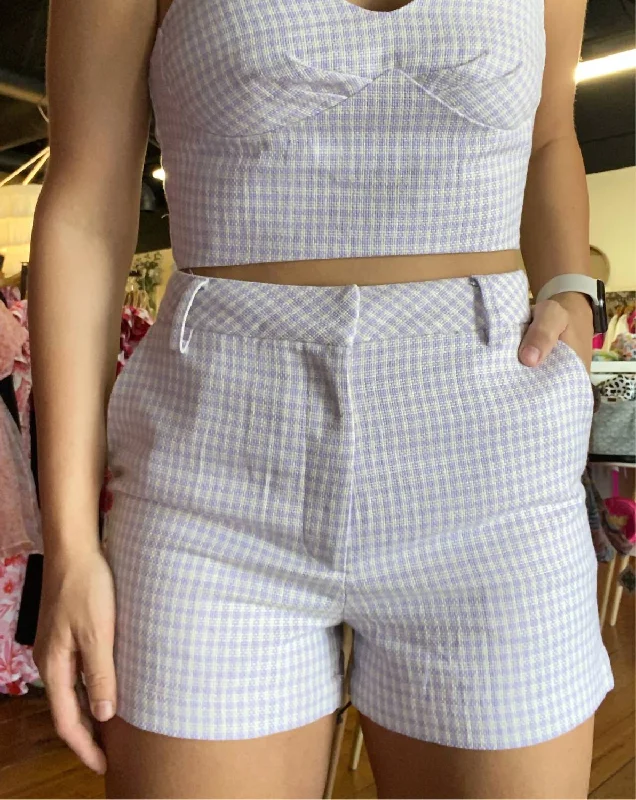 Plus Size Women Shorts with a Comfortable and Stylish FitPretty In Purple Shorts In Lavender