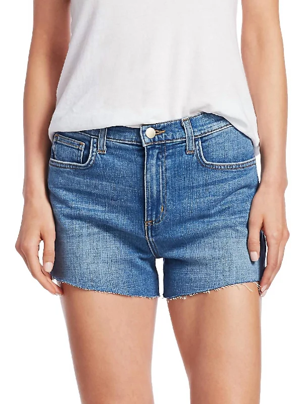 Bermuda Women Shorts for a Classic and Sophisticated LookRyland High Rise Side Zip Shorts In Sydney