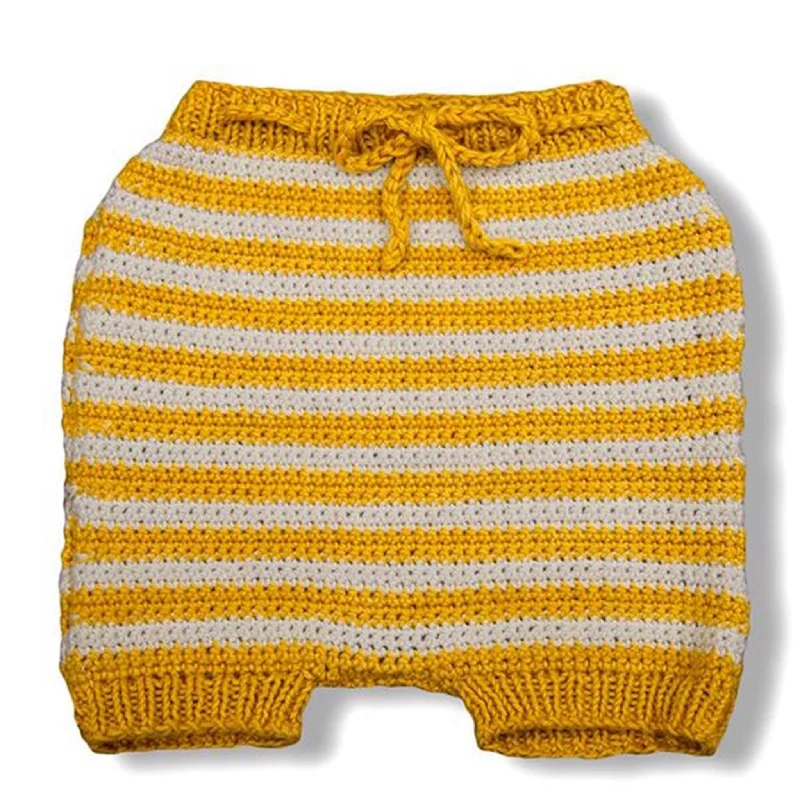 Printed Animal Print Women Shorts for a Wild and Stylish AppearanceShirley Bredal Striped Summer Shorts Cream White/Mustard