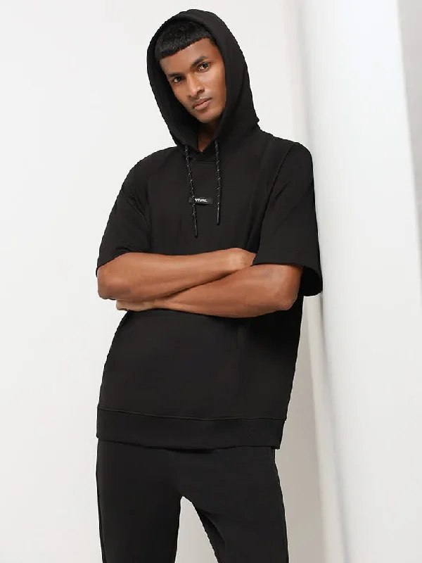 Linen Women Shorts for Breathable Comfort in Hot WeatherStudiofit Black Cotton Relaxed Fit Hoodie