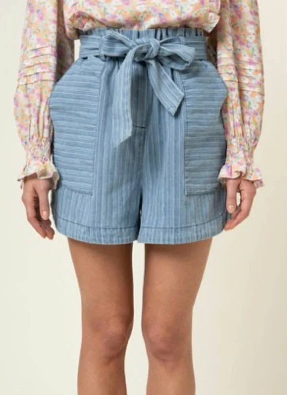 Solid Color Women Shorts in Bright Hues for a Bold StatementSylvia Woven Shorts In Blue
