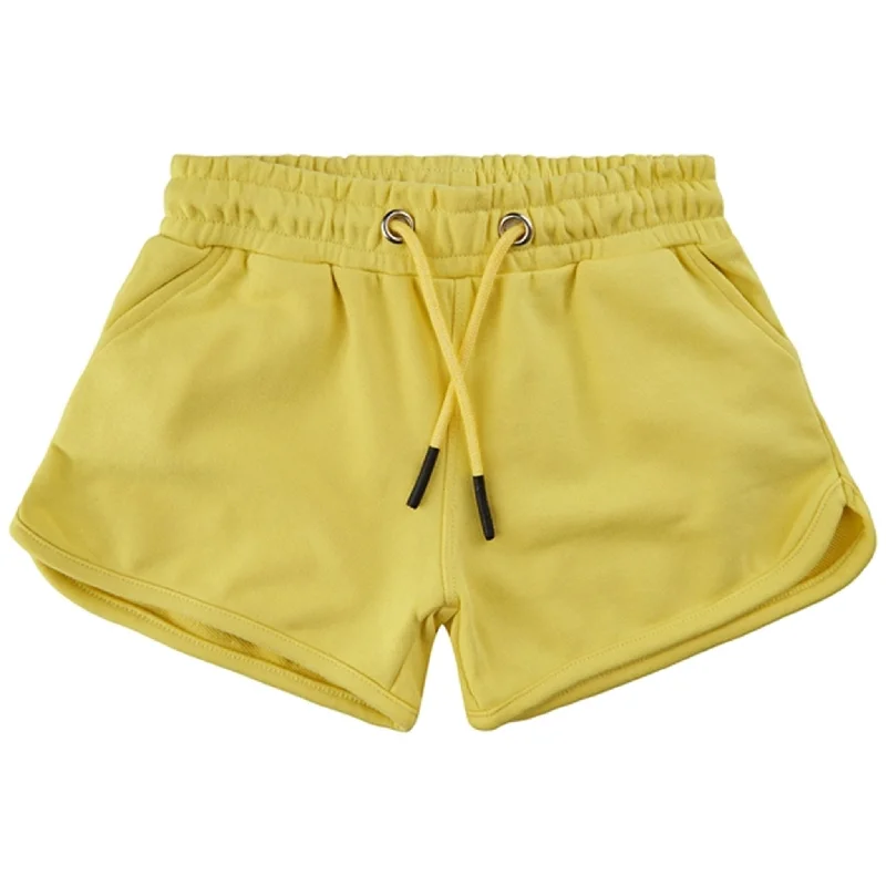 Embroidered Women Shorts with Intricate DesignsThe New Canary Yellow Chica Sweatshorts