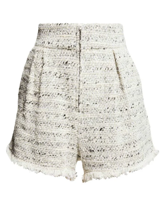 Stretchable Women Shorts for Maximum MobilityTimber Shorts In Ecru Grey Natural