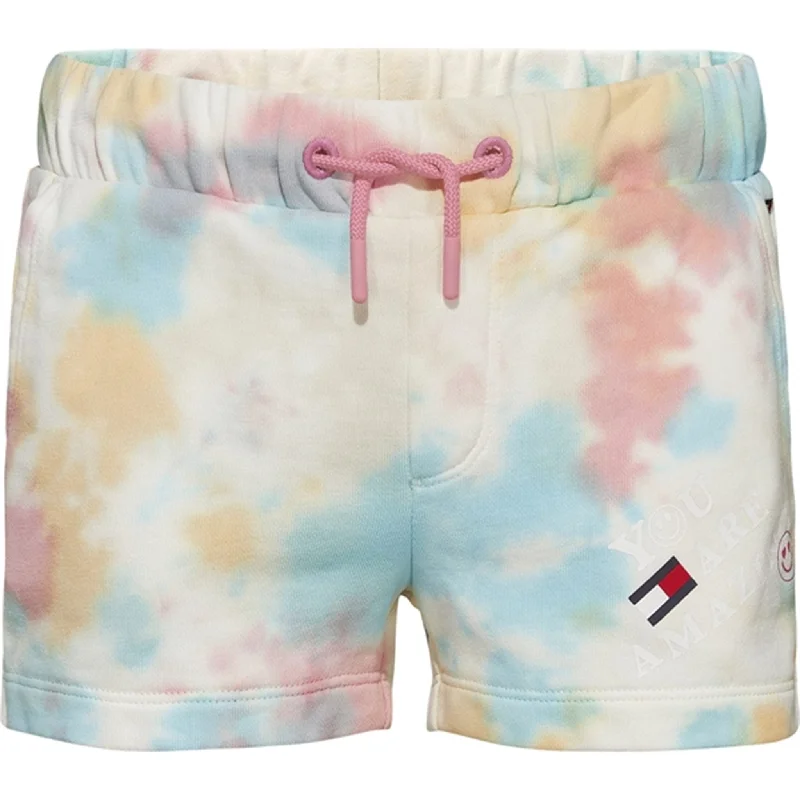 Cargo Women Shorts with Multiple Pockets for FunctionalityTommy Hilfiger Sweat Shorts Ecru Tie Dye