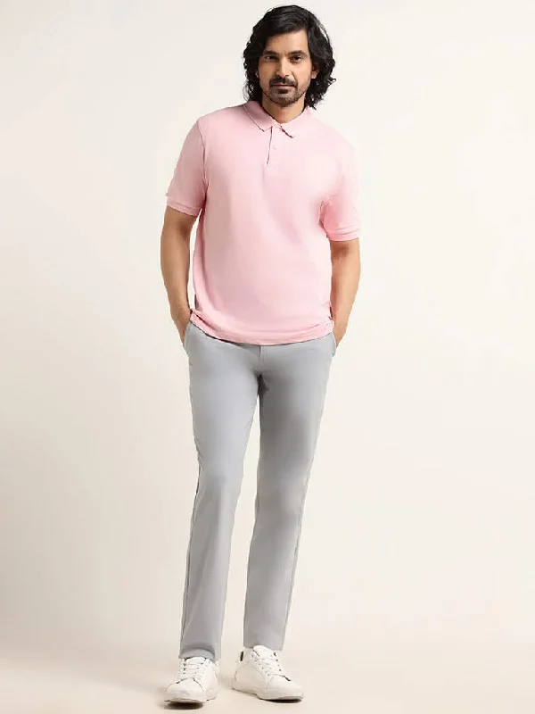 Tie - Waist Women Shorts for a Customizable FitWES Casuals Grey Slim Fit Chinos
