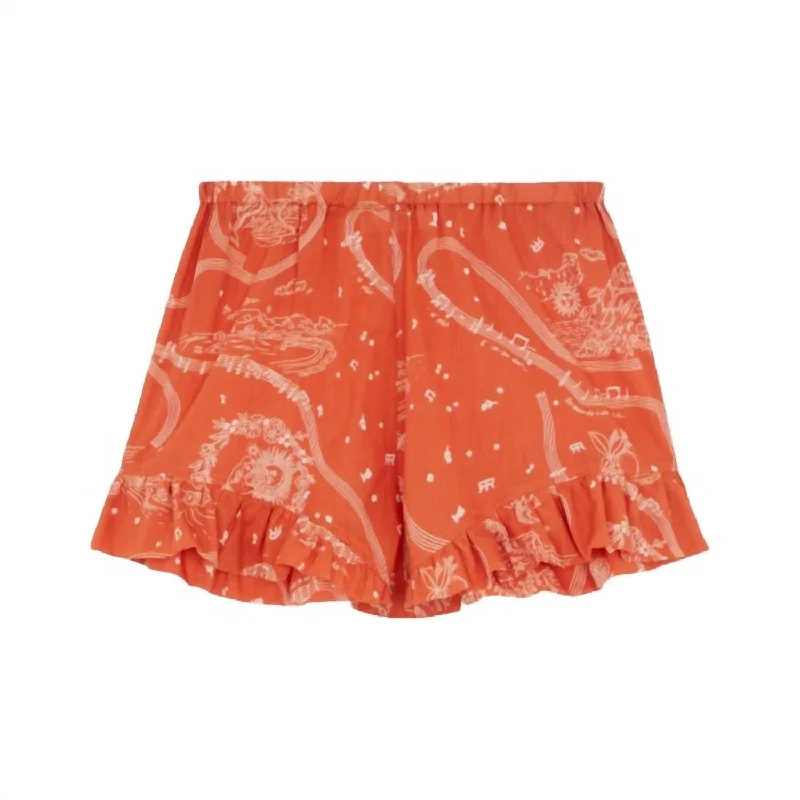 Linen Women Shorts for Breathable Comfort in Hot WeatherWomen's Rod Short In Terre