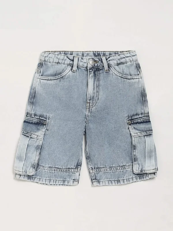 High - Waisted Women Shorts for a Retro and Flattering LookY&F Kids Blue Denim Shorts
